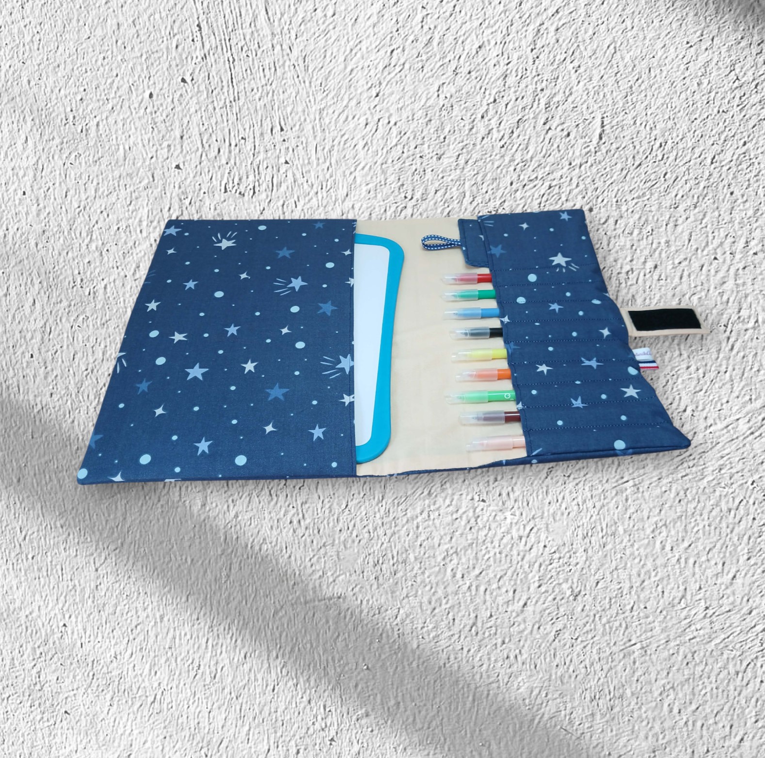 pochette range ardoise, effaceur offert, modèle pour 9 feutres – Image 9