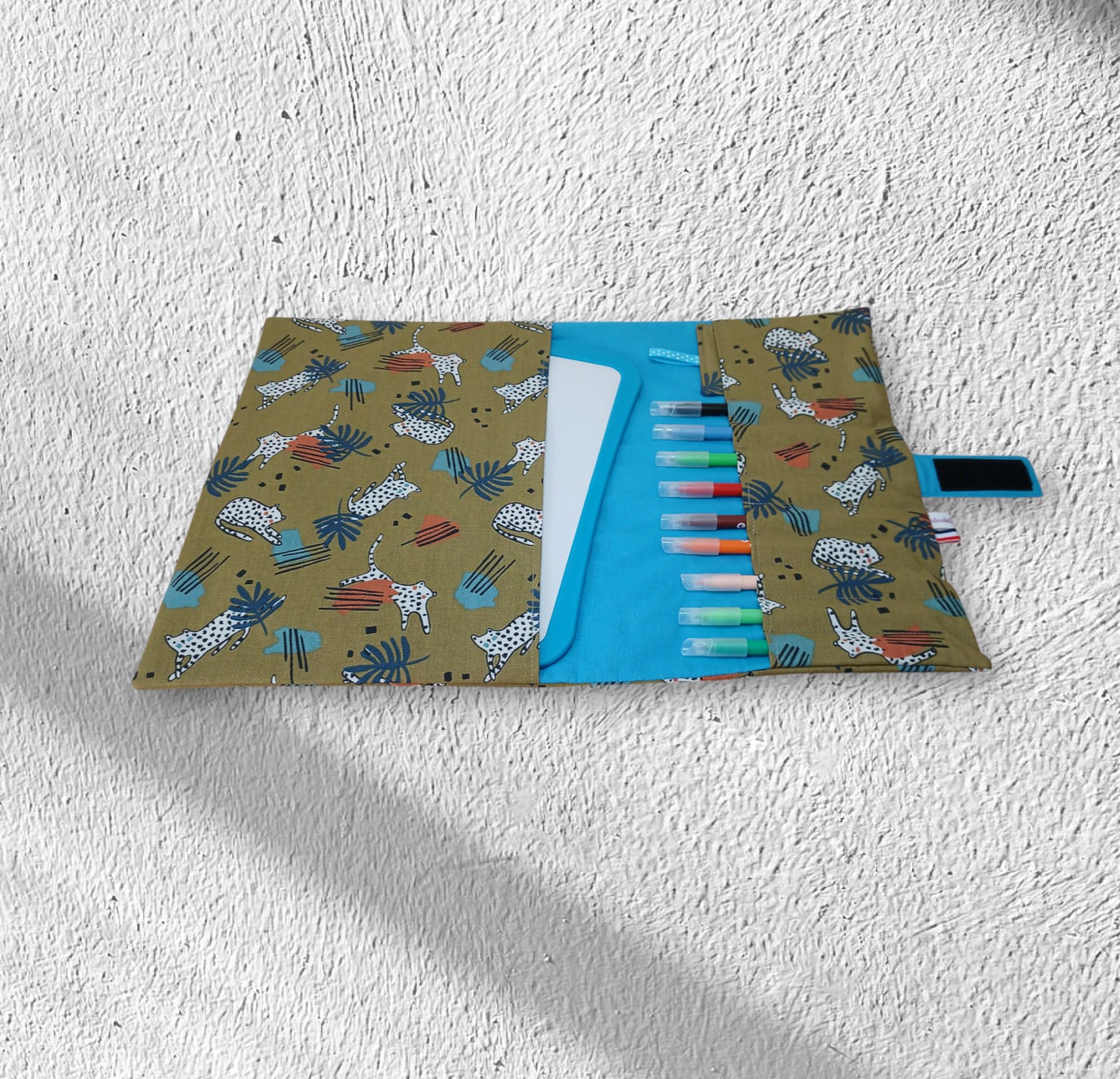 pochette range ardoise, effaceur offert, modèle pour 9 feutres – Image 11