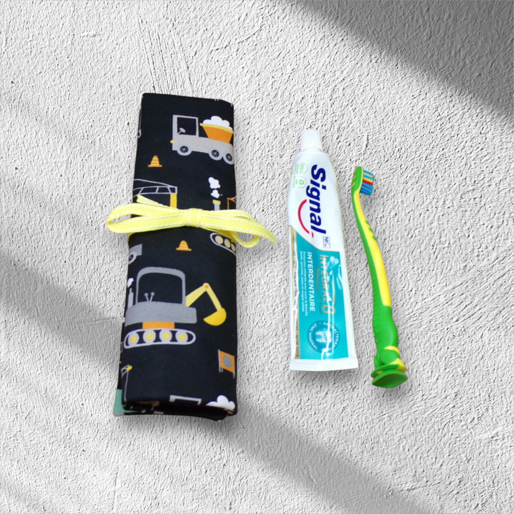 Etui, pochette pour brosse à dents et dentifrice pour garçons modèle au choix – Image 2