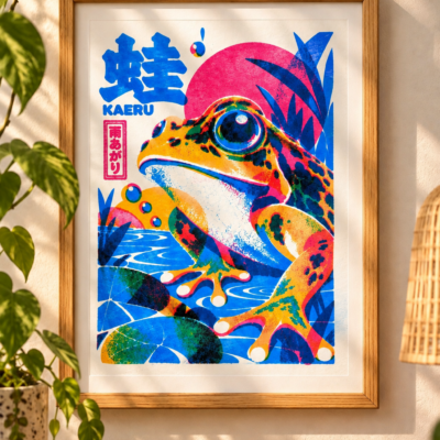 KAERU / 蛙 — Print Format A6, A5 ou A4