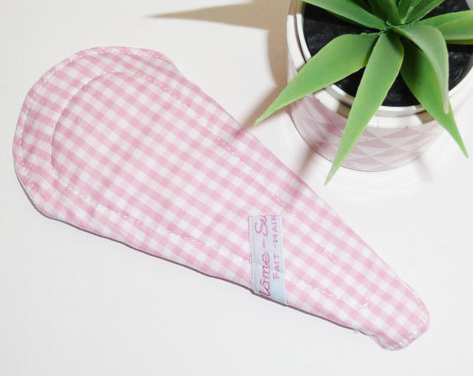 Protège-string lavable VICHY (Mini & discret : 16 cm) - Zéro déchet - PSL - Protège-slip en coton ado fille femme - Hygiène intime féminine