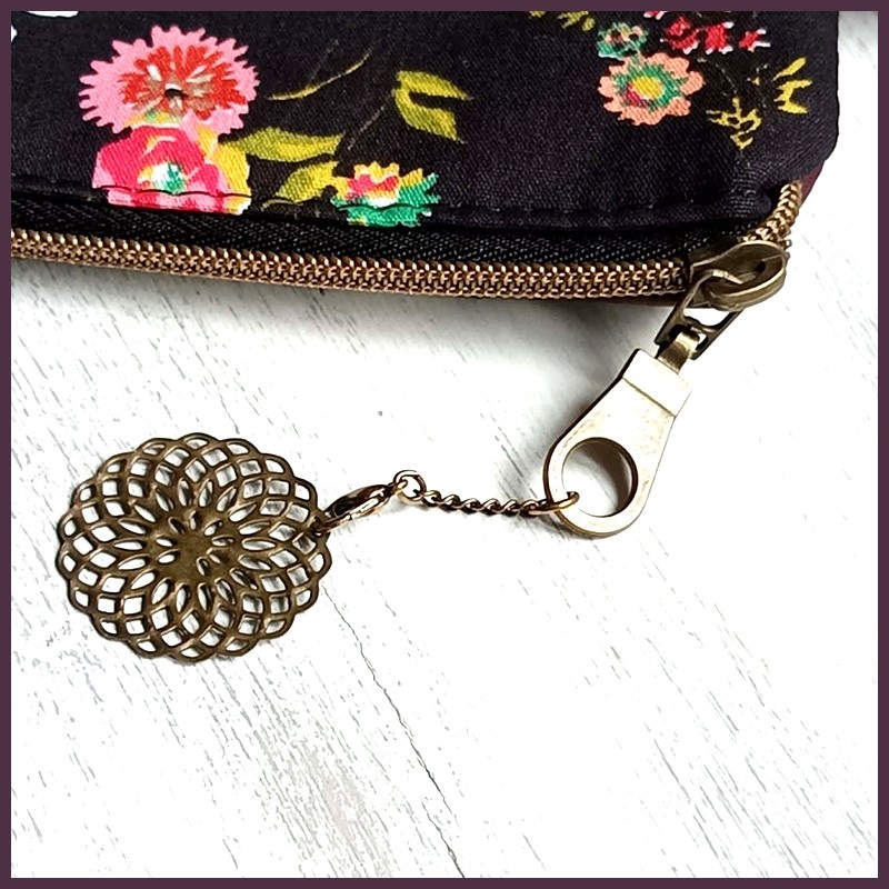 Trousse "L'envol" - Simili cuir lie de vin – Image 4