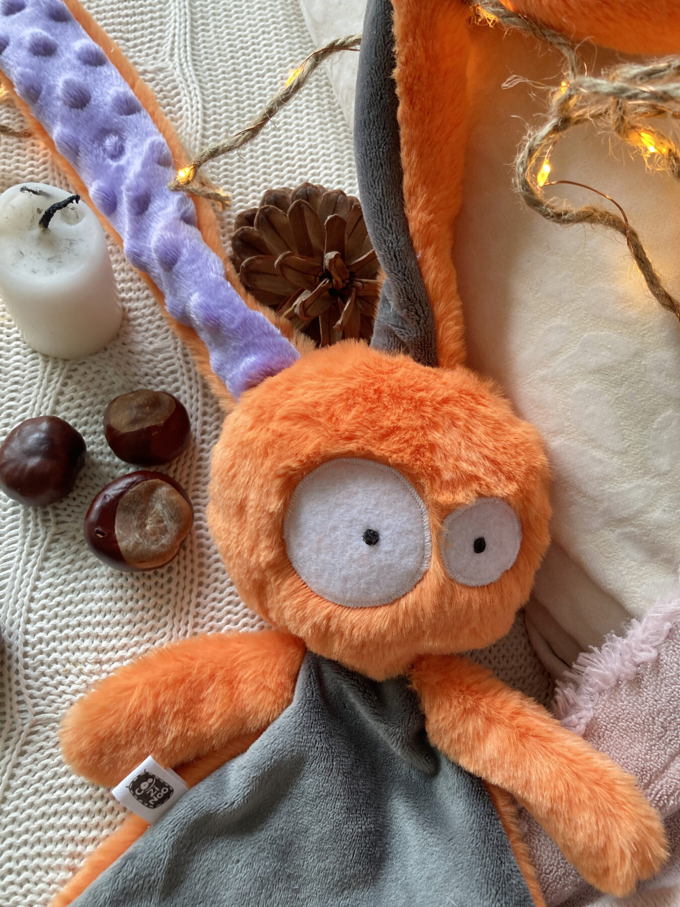 Doudou lapin maxichou Halloween