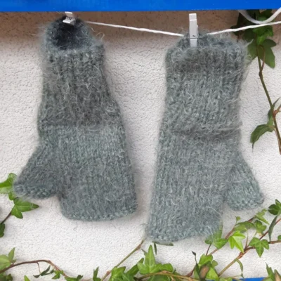 Mitaines en laine-Mitaines très douces-Accéssoire de mode femme-Accéssoire-Cadeau