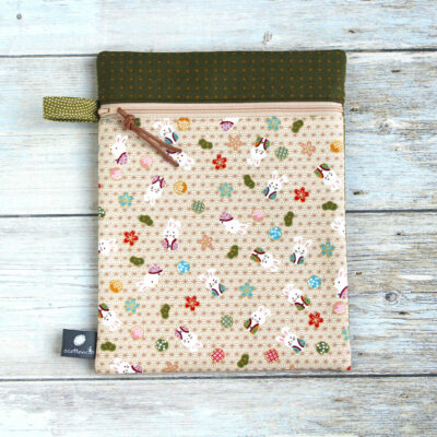 pochette japonaise plate zip